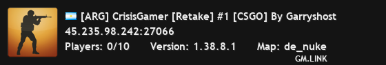 [ARG] CrisisGamer [Retake] #1 [CSGO] By Garryshost
