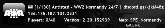 [1/130] Antistasi - WW2 Normandy 24/7 | discord.gg/kjkM48z