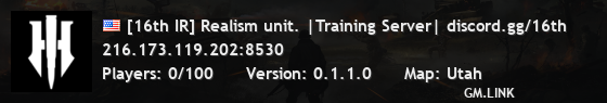 [16th IR] Realism unit. |Training Server| discord.gg/16th