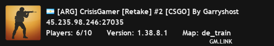 [ARG] CrisisGamer [Retake] #2 [CSGO] By Garryshost