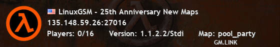 LinuxGSM - 25th Anniversary New Maps