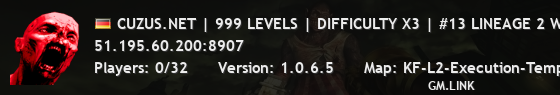 CUZUS.NET | 999 LEVELS | DIFFICULTY X3 | #13 LINEAGE 2 WORLD