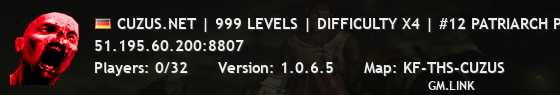 CUZUS.NET | 999 LEVELS | DIFFICULTY X4 | #12 PATRIARCH PARTY