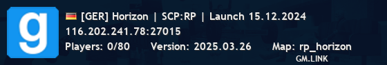 [GER] Horizon | SCP:RP | Launch 15.12.2024