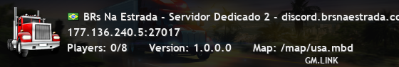 BRs Na Estrada - Servidor Dedicado 2 - discord.brsnaestrada.com