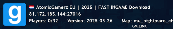 AtomicGamerz EU | 2025 | FAST INGAME Download