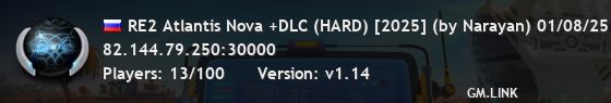 RE2 Atlantis Nova +DLC (HARD) [2025] (by Narayan) 01/08/25