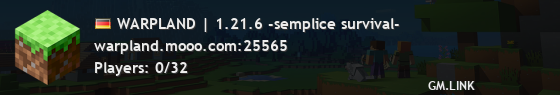 WARPLAND | 1.21.6 -semplice survival-