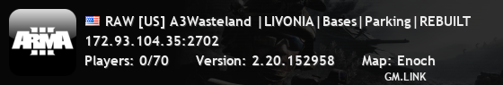 RAW [US] A3Wasteland |LIVONIA|Bases|Parking|REBUILT
