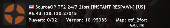 SourceOP TF2 24/7 2fort [INSTANT RESPAWN] [US]