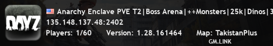Anarchy Enclave PVE T2|Boss Arena|++Monsters|25k|Dinos|300+guns
