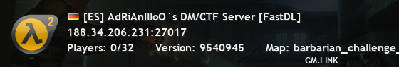[ES] AdRiAnIlloO`s DM/CTF Server [FastDL]
