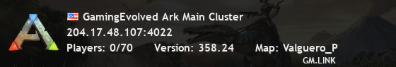 GamingEvolved Ark Main Cluster