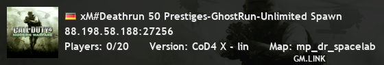 xM#Deathrun 50 Prestiges-GhostRun-Unlimited Spawn