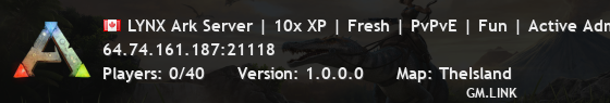 LYNX Ark Server | 10x XP | Fresh | PvPvE | Fun | Active Admi -