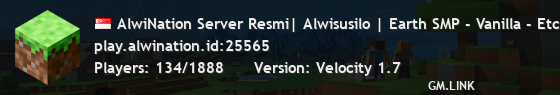 AlwiNation Server Resmi| Alwisusilo | Earth SMP - Vanilla - Etc!