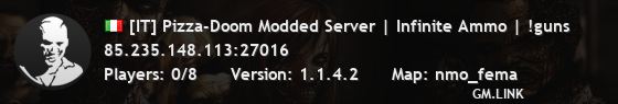 [IT] Pizza-Doom Modded Server | Infinite Ammo | !guns