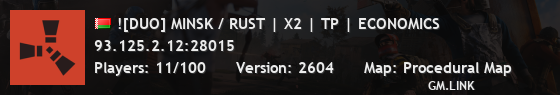 ![DUO] MINSK / RUST | X2 | TP | ECONOMICS