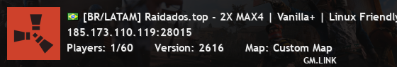 [BR/LATAM] Raidados.top - 2X MAX4 | Vanilla+ | Linux Friendly
