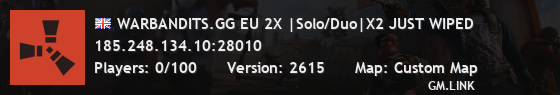 WARBANDITS.GG EU 2X |Solo/Duo|X2 JUST WIPED