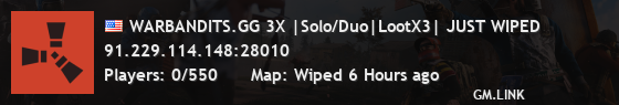 WARBANDITS.GG 3X |Solo/Duo|LootX3| JUST WIPED