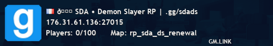 🍙 SDA • Demon Slayer RP | .gg/sdads