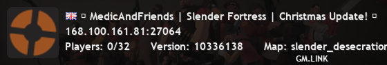 ► MedicAndFriends | Slender Fortress | Christmas Update! ◄