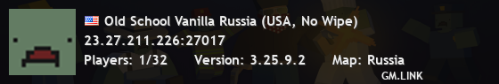 Old School Vanilla Russia (USA, No Wipe)