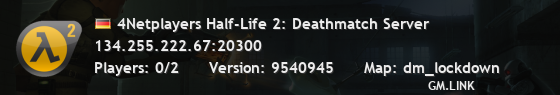 4Netplayers Half-Life 2: Deathmatch Server