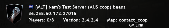 [MLT] Nam's Test Server (AUS coop) beans