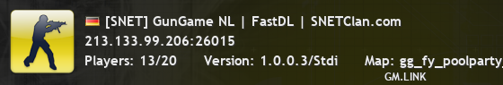 [SNET] GunGame NL | FastDL | SNETClan.com