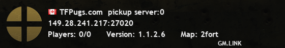 TFPugs.com  pickup server:0
