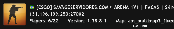 [CSGO] SAVAGESERVIDORES.COM ➔ ARENA 1V1 | FACAS | SKINS | LUV