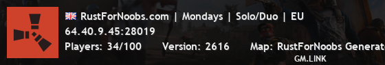 RustForNoobs.com | Mondays | Solo/Duo | EU