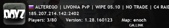 ALTEREGO | LIVONIA PvP | WIPE 05.10 | NO TRADE | C4 RAID