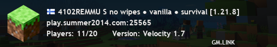 4102REMMU S no wipes● vanilla ● survival Update to 1.21.8