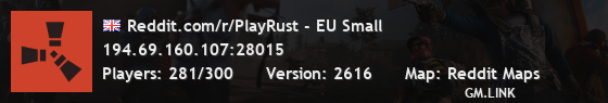 Reddit.com/r/PlayRust - EU Small
