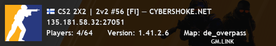 CS2 2X2 | 2v2 #56 [FI] — CYBERSHOKE.NET