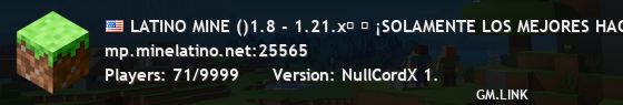 NETWORKLATINO MINE ()1.8 - 1.21.x』 『 KIT PVP y otras 11 modalidades