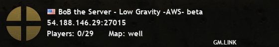 BoB the Server - Low Gravity -AWS- beta