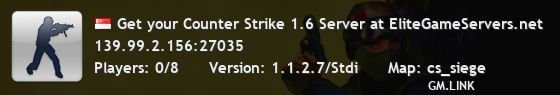 Get your Counter Strike 1.6 Server at EliteGameServers.net