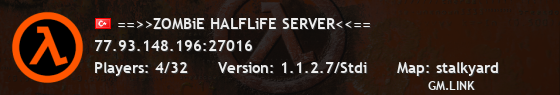 ==>>ZOMBiE HALFLiFE SERVER<<==