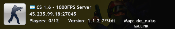 CS 1.6 - 1000FPS Server