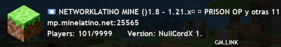 NETWORKLATINO MINE ()1.8 - 1.21.x』 『 ✔ ✔¡Survival Custom con miles de cosas!
