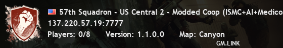 57th Squadron - US Central 2 - Modded Coop (ISMC+AI+Medicon)