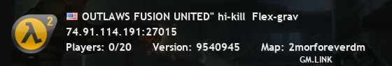 OUTLAWS FUSION UNITED" hi-kill  Flex-grav