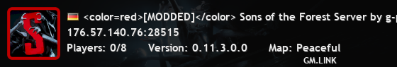 <color=red>[MODDED]</color> Sons of the Forest Server by g-port