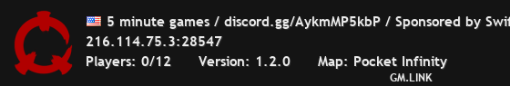 5 minute games / discord.gg/AykmMP5kbP / Sponsored by Swiftnode