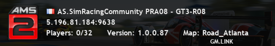 AS.SimRacingCommunity PRA08 - GT3-R08
