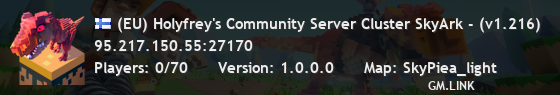 (EU) Holyfrey's Community Server Cluster SkyArk - (v1.216)